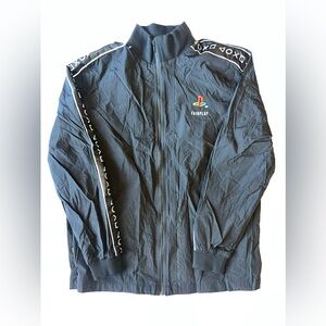 Official PlayStation Fairplay Zip Up Windbreaker Jacket Black Medium